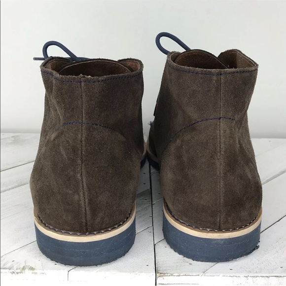 JD FISK Mens Fredrick Brown Suede CHUKKA Desert lace up Ankle Boots Size 12 - Picture 5 of 9